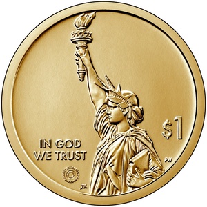 2022 1-dollar - S - Tennessee - Reverse Proof obverse